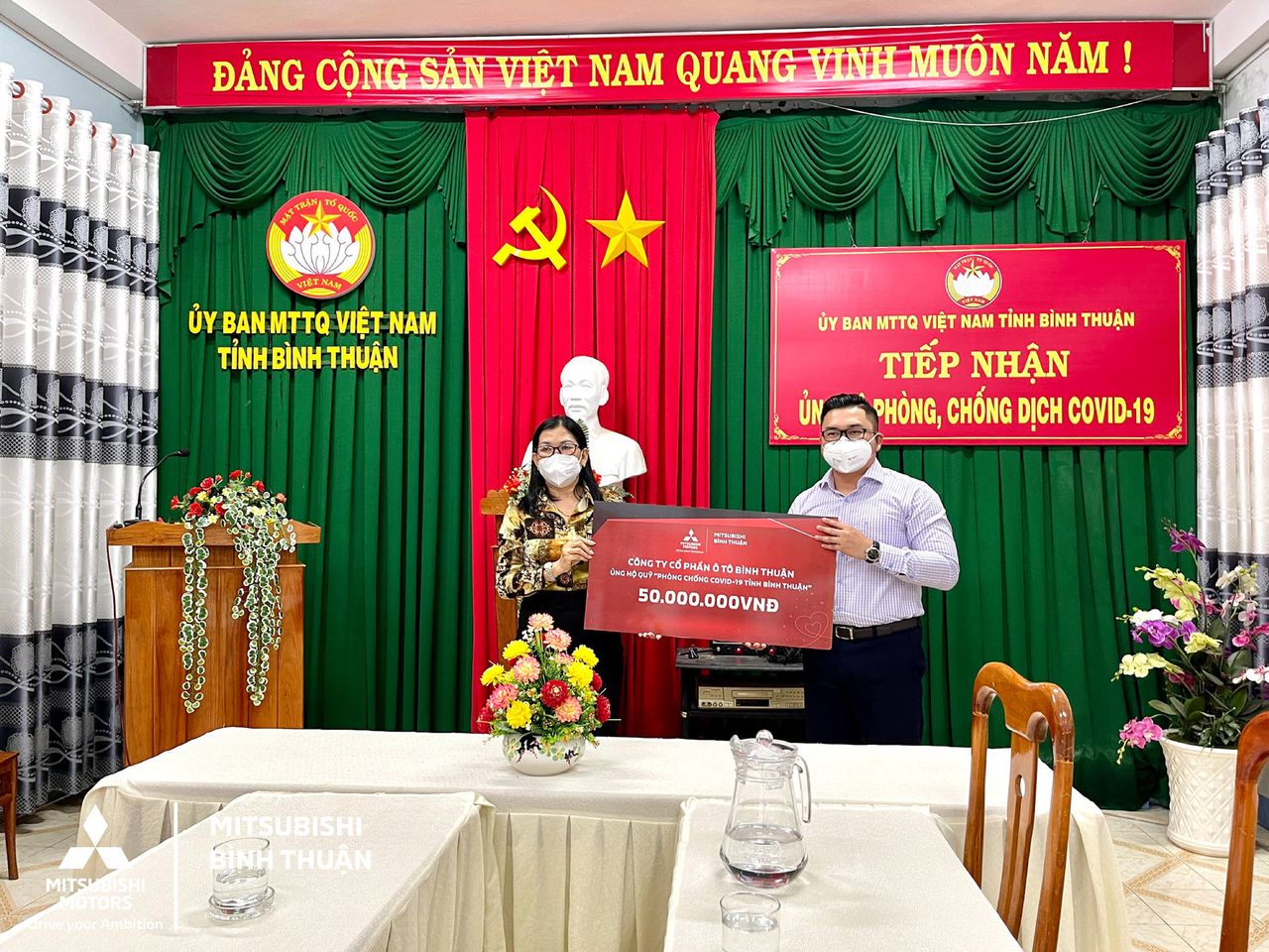 Mitsubishi Bình Thuận ủng hộ Covid